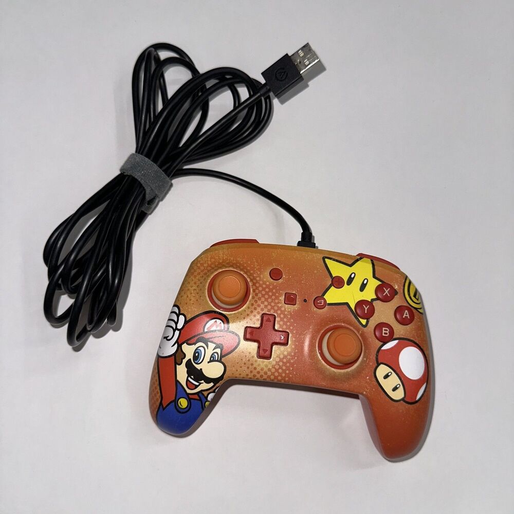PowerA Mario Wired Controller STAR TOAD for Nintendo Switch 1518381-02